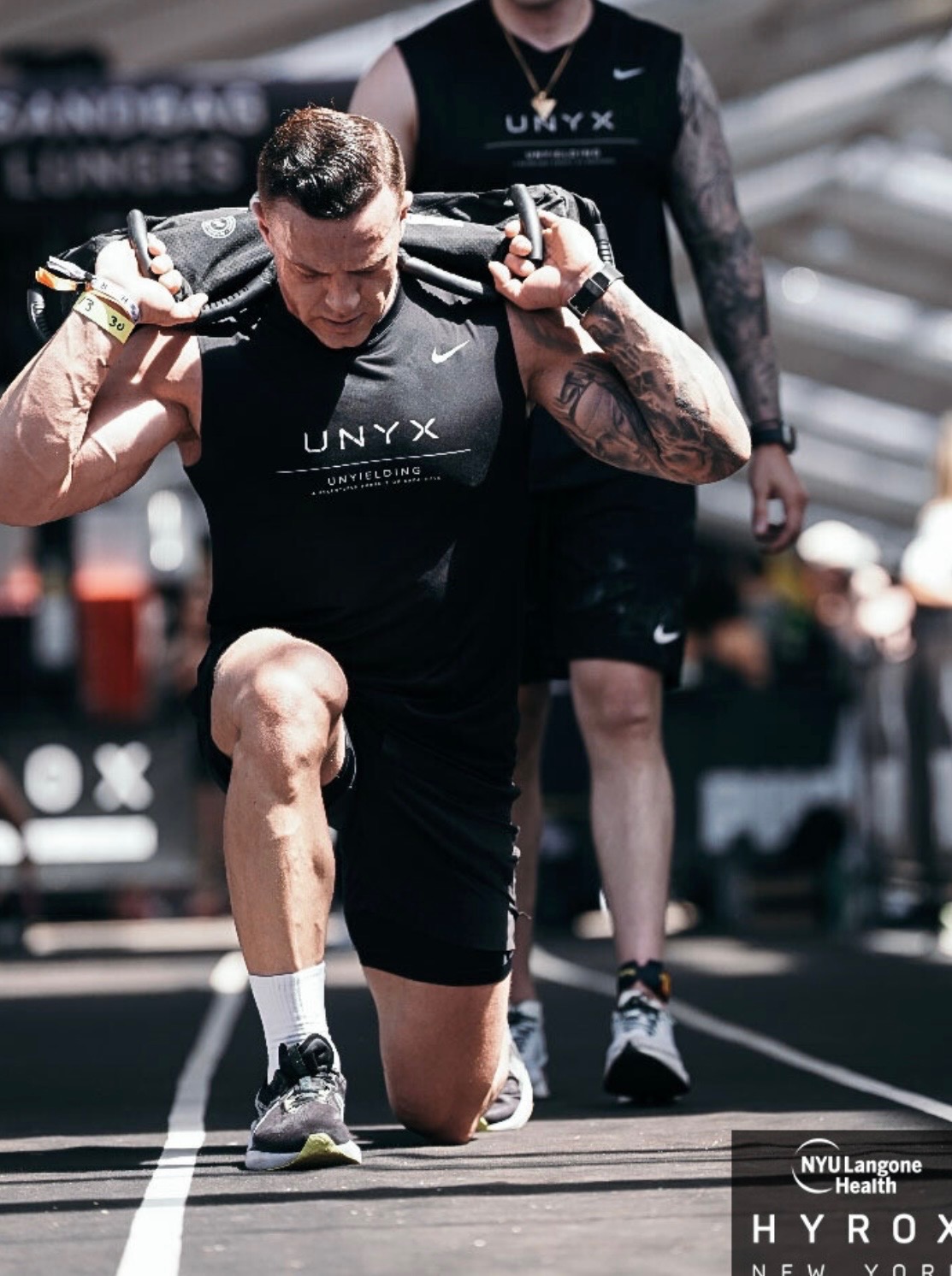 Joey, Co-Founder of UNYX Peptides, competing at HYROX New York